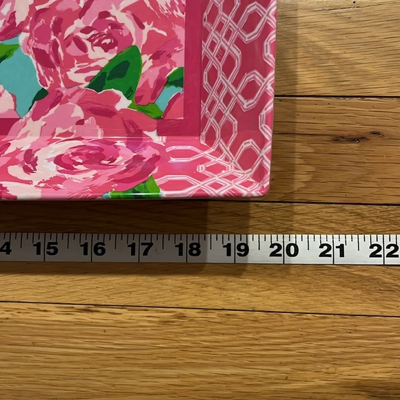 Lilly Pulitzer Pink Floral Tray - Picture 4 of 5